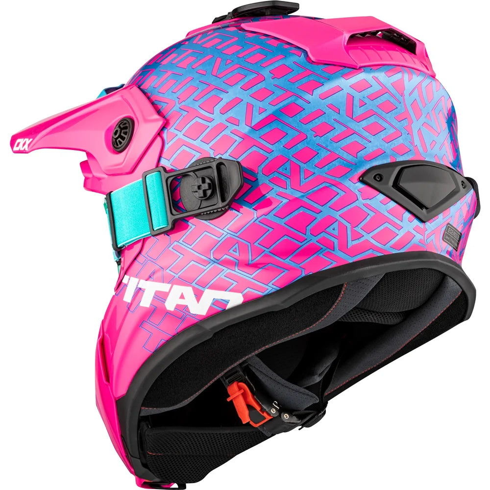 CKX Casque TITAN original rose/turquoise