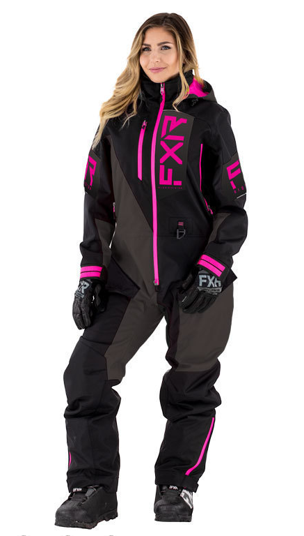 FXR Ensemble de motoneige une pièce Recruit F.A.S.T isolé NOIR/CH/FUS