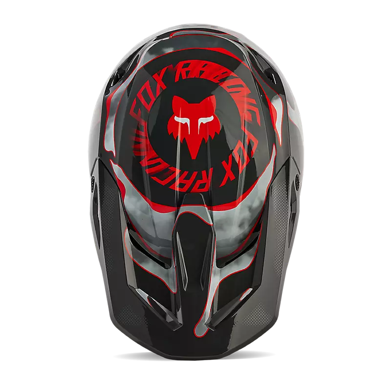 FOX Casque V1 Atlas GRIS/ROUGE adulte