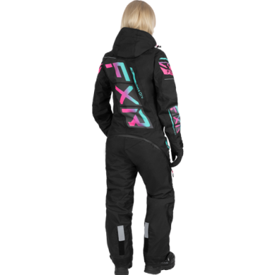 FXR Combinaison CX F.A.S.T isolée ROSE/VERT