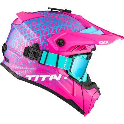 CKX Casque TITAN original rose/turquoise