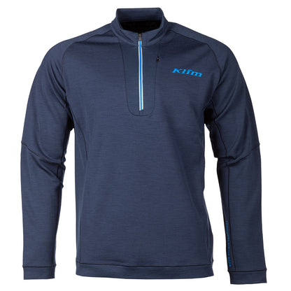 Laine mérinos Teton, pull zippé au quart