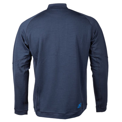 Laine mérinos Teton, pull zippé au quart