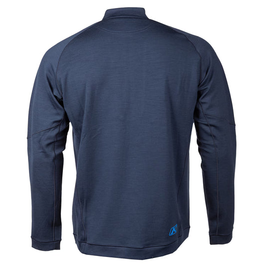 Laine mérinos Teton, pull zippé au quart