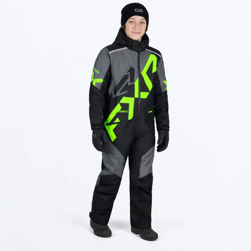 FXR ensemble une pièce COLD CROSS enfant vert