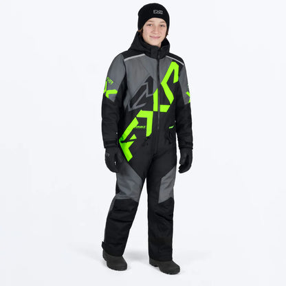 FXR ensemble une pièce COLD CROSS enfant vert
