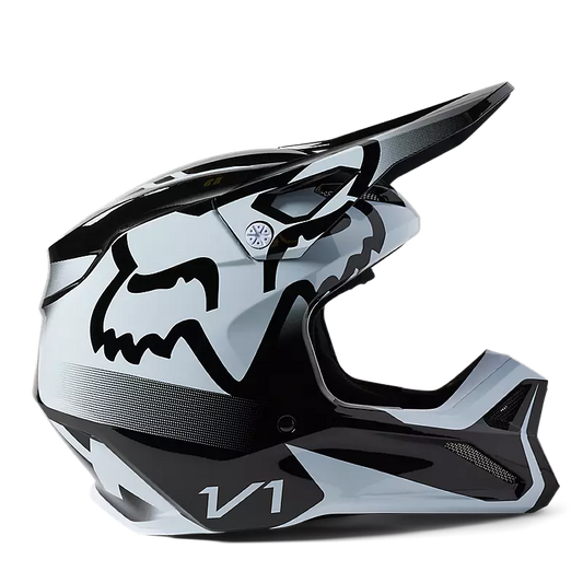FOX Casque V1 Leed NOIR/BLANC adulte
