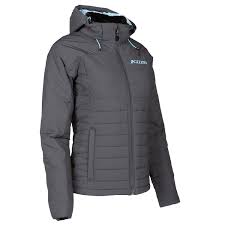 KLIM manteau Waverly gris/bleu