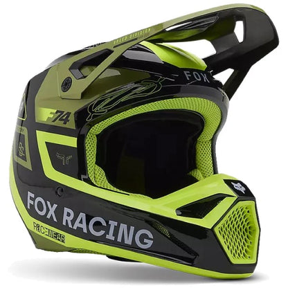 FOX Casque V1 Racing Vert adulte
