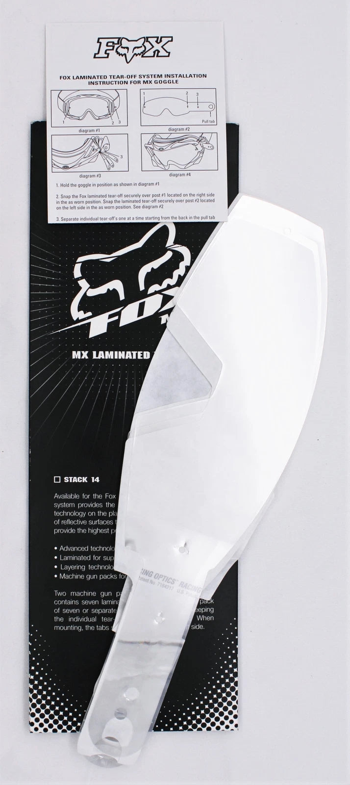 FOX MAON TEAR OFF LAMINÉ