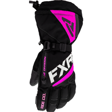 FXR Mitaines Fusion NOIR/ROSE pour femmes
